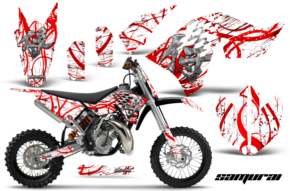 KTM65 09-12 Graphics Kit Samurai Red White NP